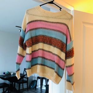 Multicolored Glitter Fuzzy Sweater from Nordstrom